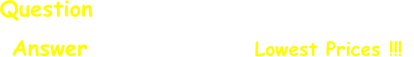 Question - What do you get here at MP&A
Re: Cages & Accessories etc. ?
Answer - TOP Choice at Lowest Prices !!!